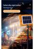 Solar-Powered LED Flashlight for Camping, Night Markets, and Outages