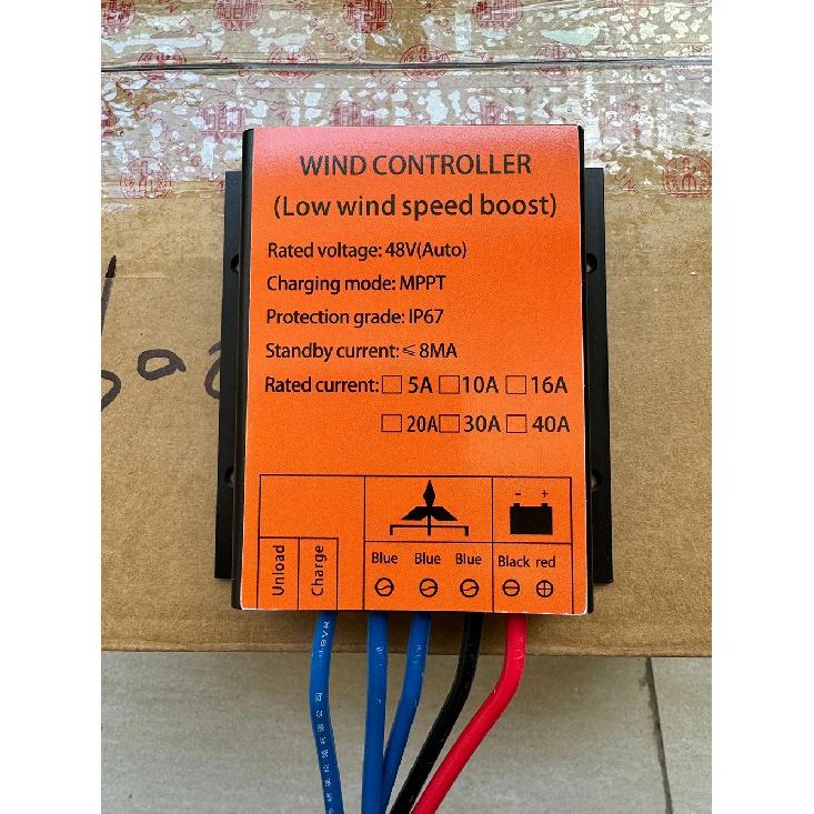 5000W 10A 20A 30A 40A 12V 24V Auto 48V MPPT Wind Laadregelaar Voor Windturbine Generator Waterdicht IP68 Voor Thuisgebruik