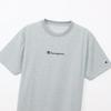 Champion Short Sleeve Crew Quick UV Water Script Logo SHORT SLEEVE Oxford Gray T-Shirt, Neck, Drying, Protection, Repellent, Print, T-SHIRT C3-BS320,