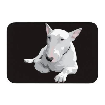Staffordshire Bull Terrier Dog Door Floor Kitchen Bath Mats Outdoor EBT Cute Love Doormat Garage Entrance Rug Carpet Footpad