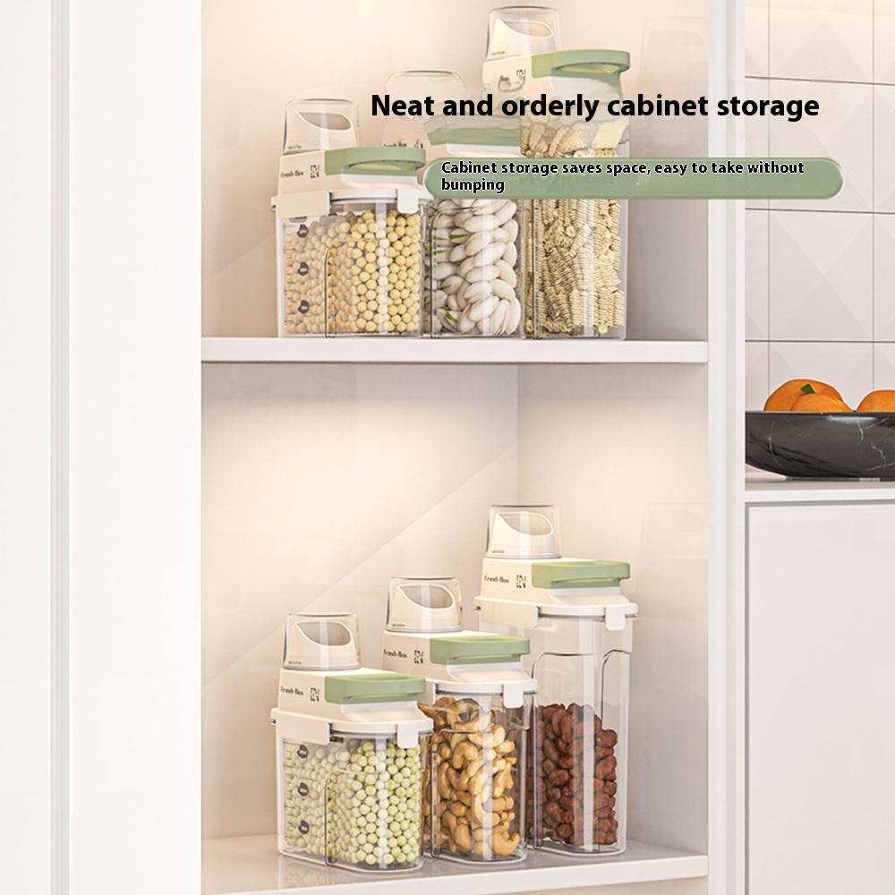 

Large Airtight Kitchen Storage Box Food Grade Storage Container for Cereal/Snacks/Dry Goods (BPA-Free,No FDA) Green