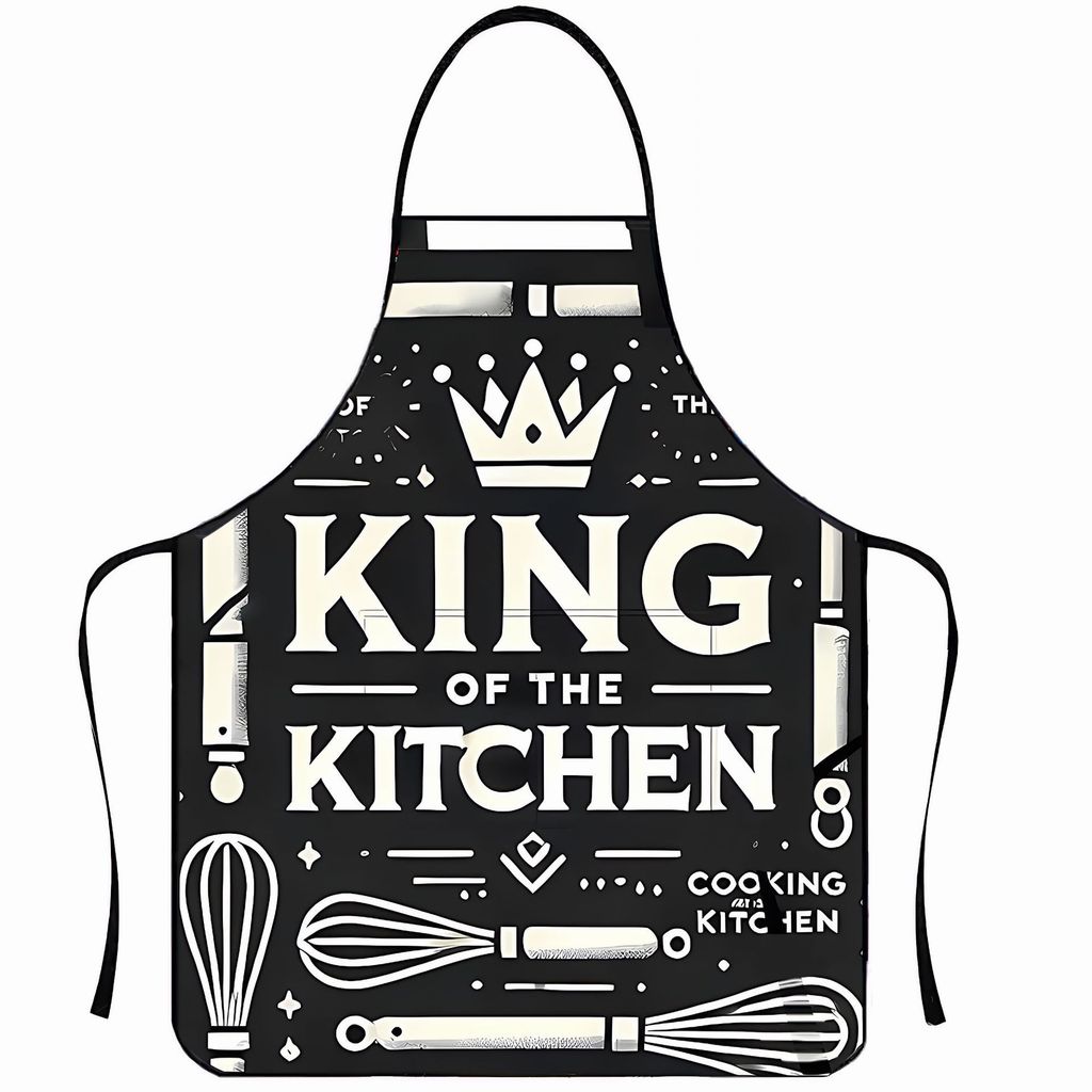 Nosleeve Waterproof Apron For Kitchen And Grilling With Colorful Abstract Design