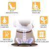 for Seat Cushions Covers Universal for 4 Season Desk Chair Back Support Coccyx P