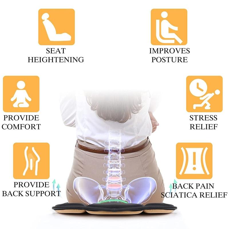 for Seat Cushions Covers Universal for 4 Season Desk Chair Back Support Coccyx P