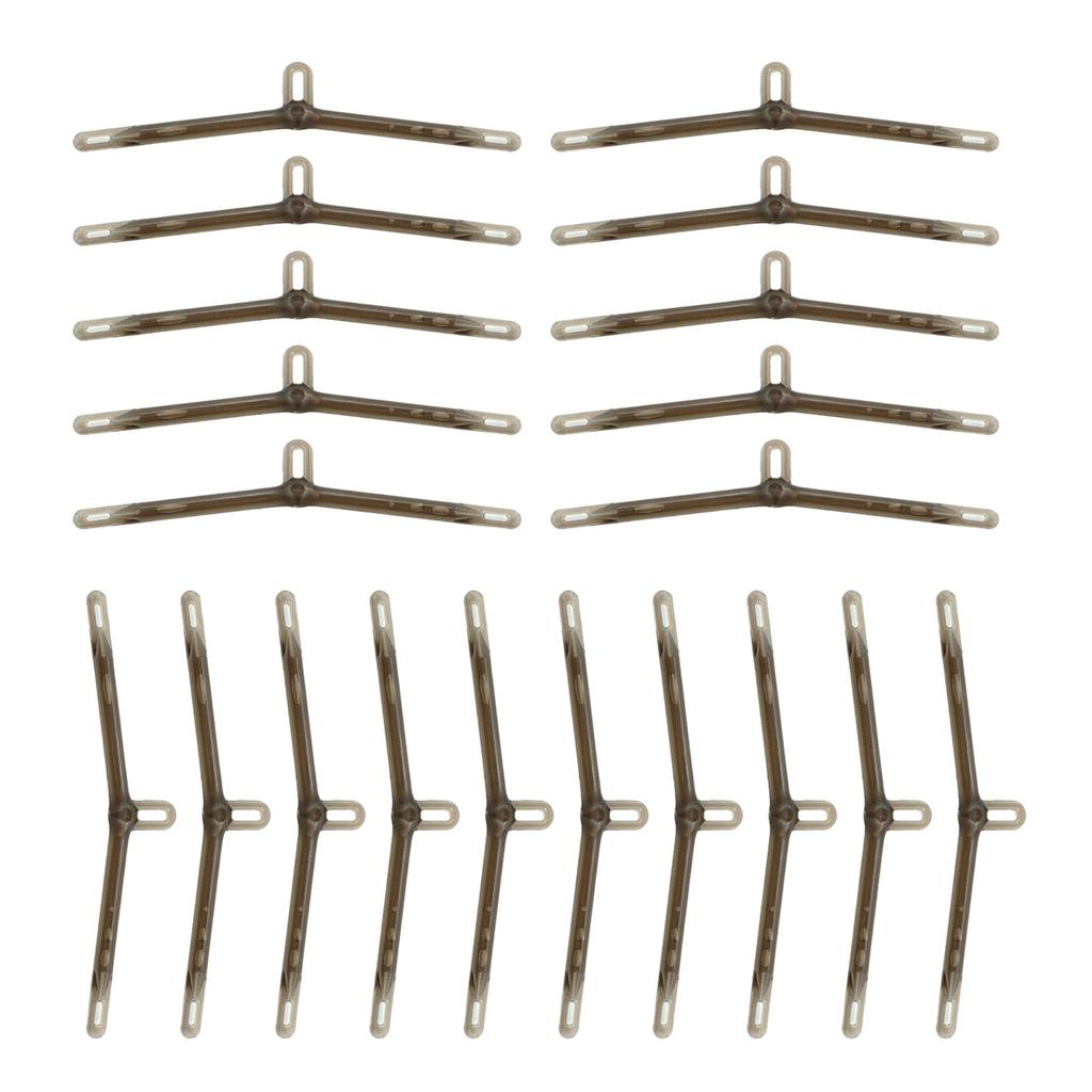 20 Stück Karpfenangeln Anti-Tangle Sleeves Angelhaken Schnur Ausrichter Karpfenhaken Vorfach Helikopter Karpfenmontage Angelzubehör