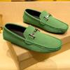 Fashion Suede Leather Casual Slip On Shoe Comfortable Handmade Loafers for Men Fashion Trend Male Driving Shoes Moccasins Business Flats