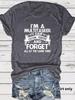 European & American Summer I'MA LIS Round Neck Short Sleeve Casual Fashion T-Shirt
