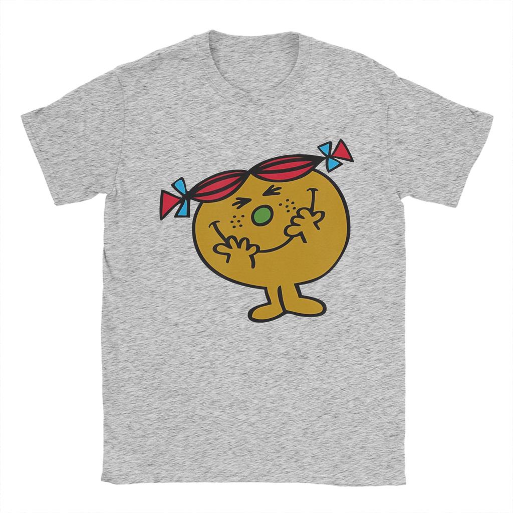 Mr Men Little Miss Trouble T-Shirts Herren Damen Reine Baumwolle Freizeit T-Shirt Rundhals T-Shirt Kurzarm Kleidung Große Größen