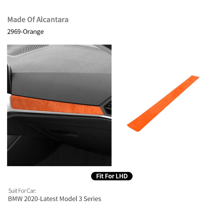 BBJS7 For BMW 2020-Latest Model 3er G20 G21 G28 Center Console Dashboard Trim Sticker Car Interior Accessories Made of Alcantara