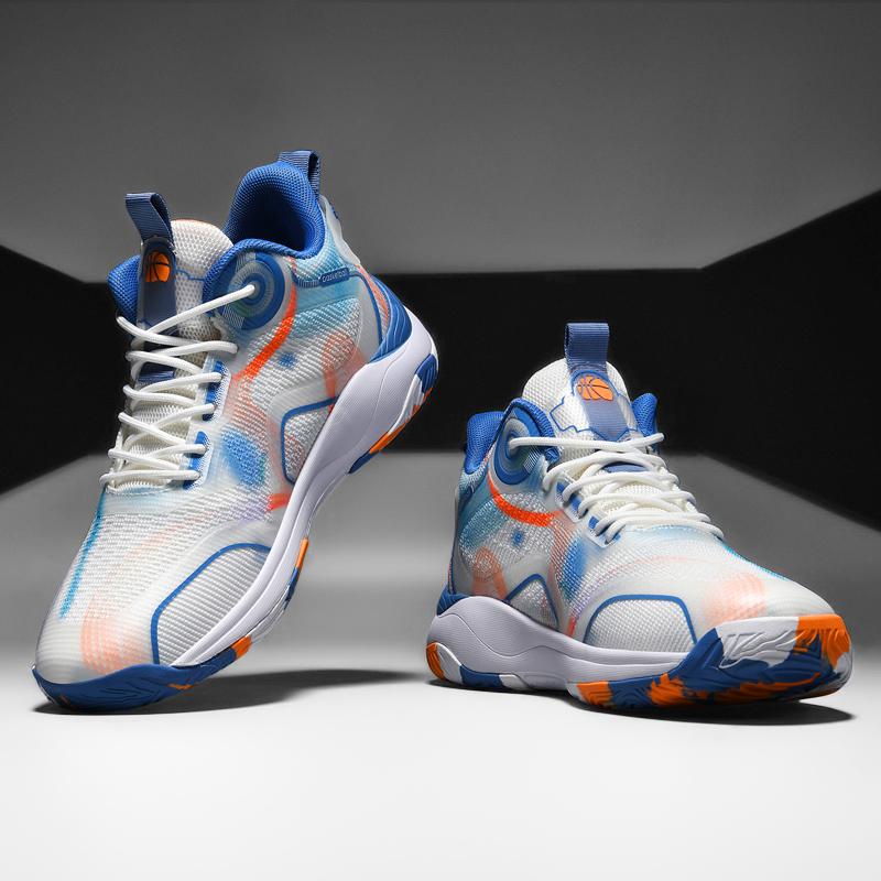 Men's Basketball Shoes Mid Basketball Sneakers Non-Slip Outdoor Cushioning Workout Shoes