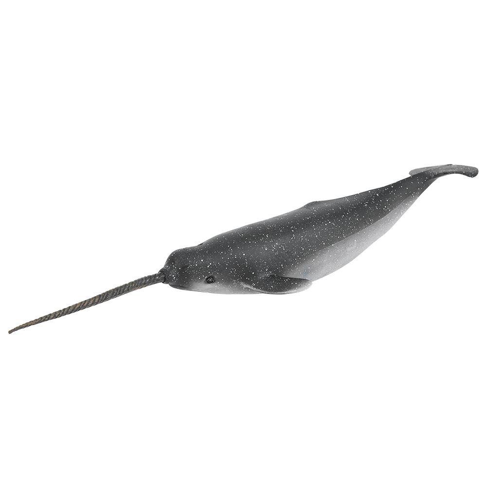 Solid Plastic Narwhal Figurine Ocean Animal Model Kid Children Educational Toys