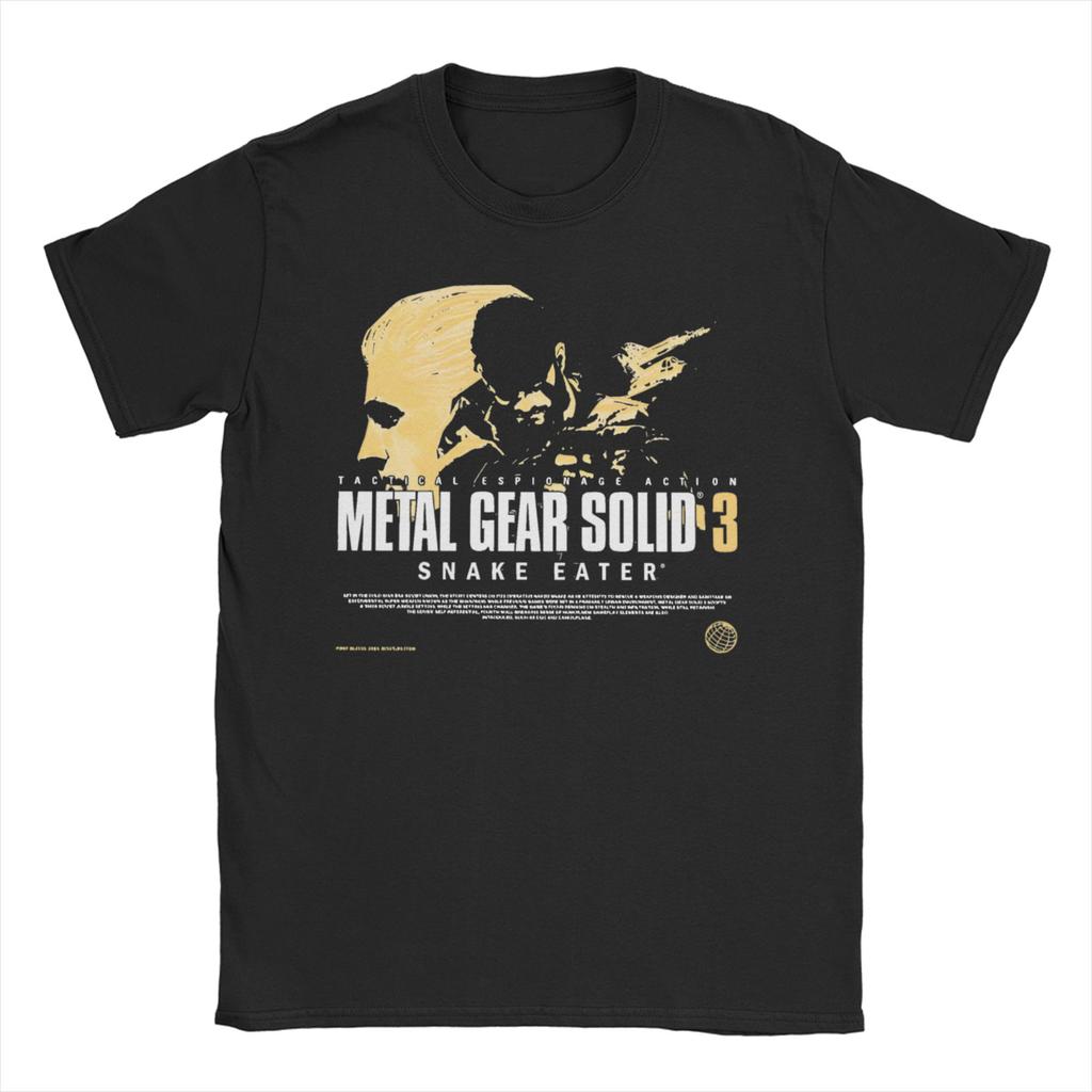 Vintage Velký Šéf MGS3 Snake Tričko Pánské Dámské Kulatý Výstřih Čistá Bavlna Trička Metal Gear Solid 3 Krátký Rukáv Trička Dárkové Vrcholy