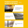 30ml Vehicle Window Cleaning Agent Auto Windshield Oil Film Remover Anti-Fog Rainproof Glass Brush Car Wash Supplies