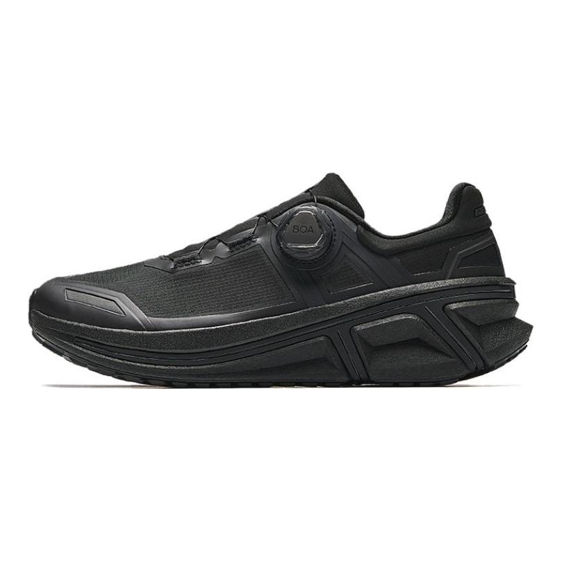 Anta Cushioning Slip Resistant Abrasion Resistant Low top Trail Running Shoes Men's Basic Black 112535538A-1
