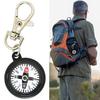 Tragbarer Schlüsselbund-Kompass für Outdoor-Wanderungen, Überlebenskompass, kompakter Handkompass mit Schlüsselring, Camping-Werkzeug