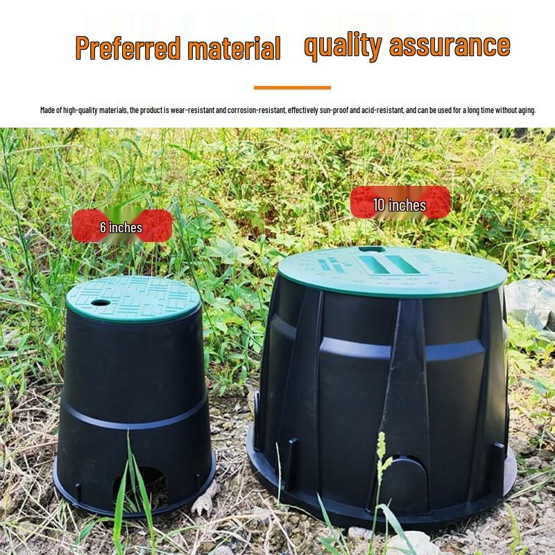 FMST 1-inch Underground Sprinkler Irrigation Valve Box Kit with Anti-Lost Design