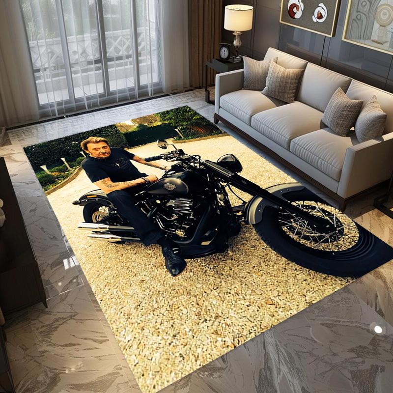 Johnny Hallyday: Le Phénix carpet Living room and bedroom mats printing Art Protective pad Room