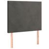 Vidaxl Bed Headboards, 2 Pcs, Dark Gray, 100X5X78/88Cm, Velvety