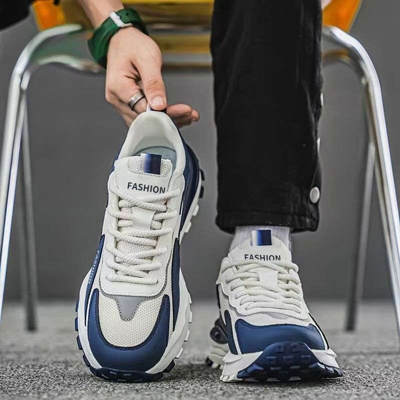 Men's shoes summer 2025 new versatile sports shoes men's breathable mesh casual shoes men's sports dad shoes