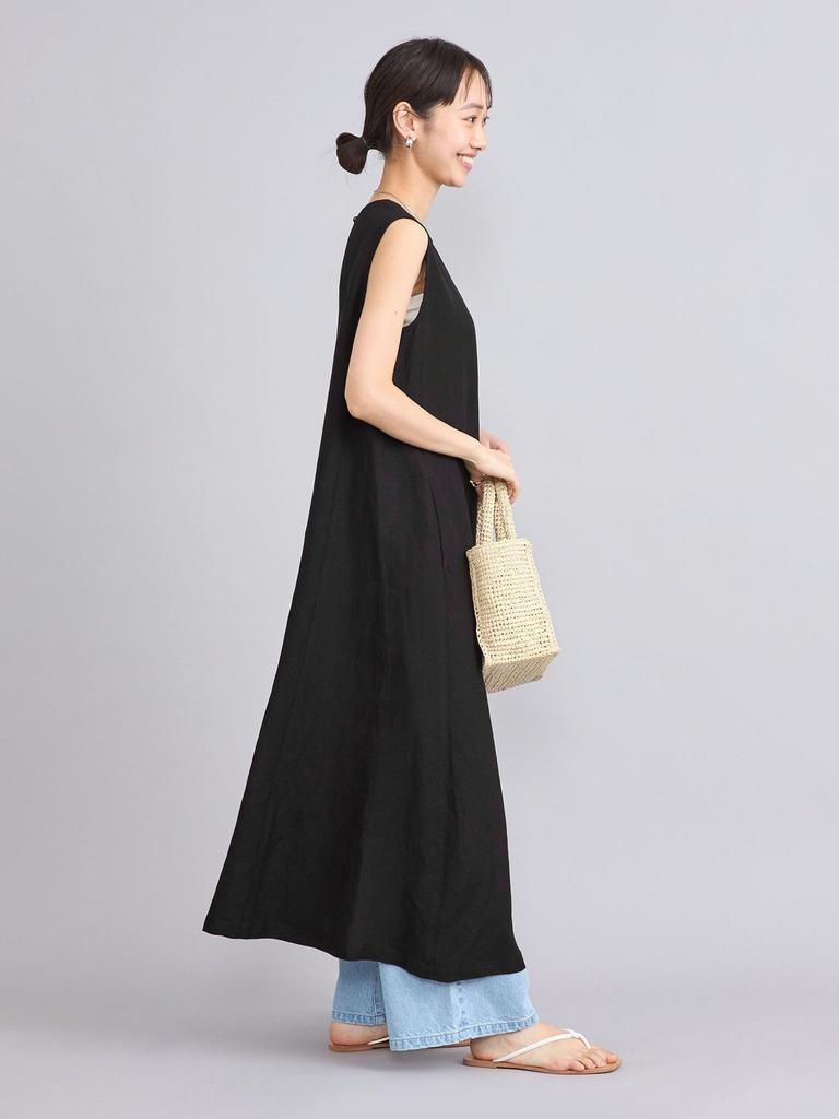 Cohen Cool-Touch Linen Rayon Flare Dress, 76756430304, 7950 Navy (79), Medium