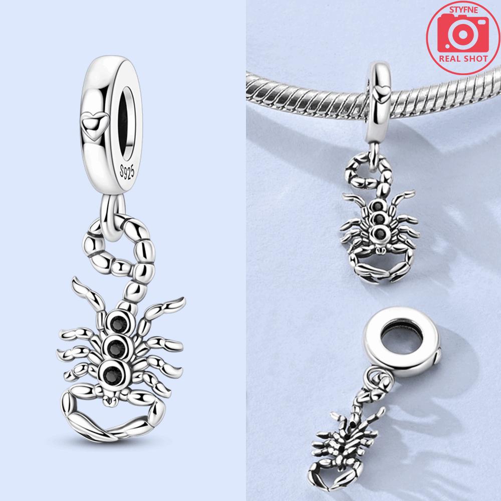 Animal Charms 925 Silver Antelope Tiger Lion Beads Fishbone Dinosaur Pendant Fit Bracelet Woman Fashion Jewelry Exquisite Gifts