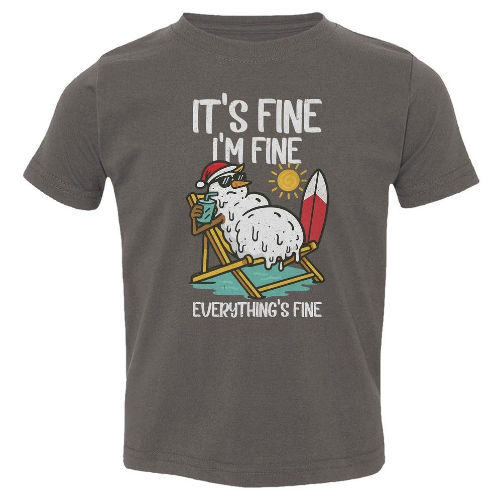 Melting Snowman in Sun - Everything’s Fine Humor Toddler T-Shirt Unisex T-Shirt M