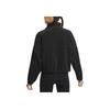 Nike Therma-Fit One Oversized Fleece Logo Embroidery Pattern Pullover Half-Zip Long Sleeve Sweatshirt Women Sweatshirt Black White FV7956010