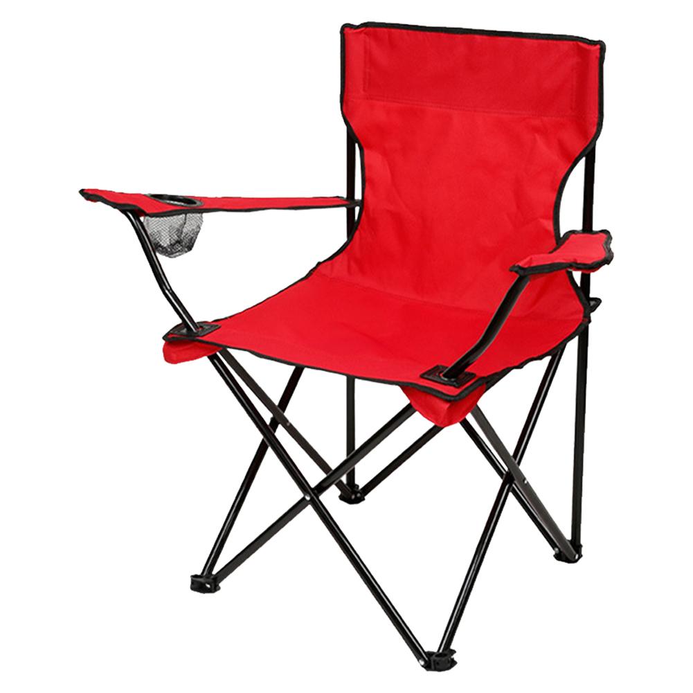 Camping Folding Chair Fishing Chair with Carrying Bag & Armrest Outdoor Collapsible Chair Heavy Duty for Beach Picnic