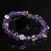 Hongchu Crystal Natural Multi-Gemstone Crushed Stone Single-Loop Bracelet Natural Gradient Colorful Gravel Bracelet