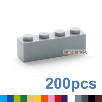 200 ks 1x4 tečky DIY stavebnice Silné figurky cihličky Vzdělávací kreativní hračky pro děti Velikostně kompatibilní s 3010