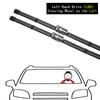 For Jeep Renegade BU 2014~2023 Front Wiper Blades Cutter Window Windshield Windscreen Cleaning Brushes Washers Car