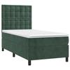 3143232 vidaXL Lit à sommier tapissier et matelas Vert foncé 80x200 cm Velours