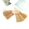 10Pcs Mini Broom Rope Straw Brooms Halloween Party Costume Witch Broom Dollhouse
