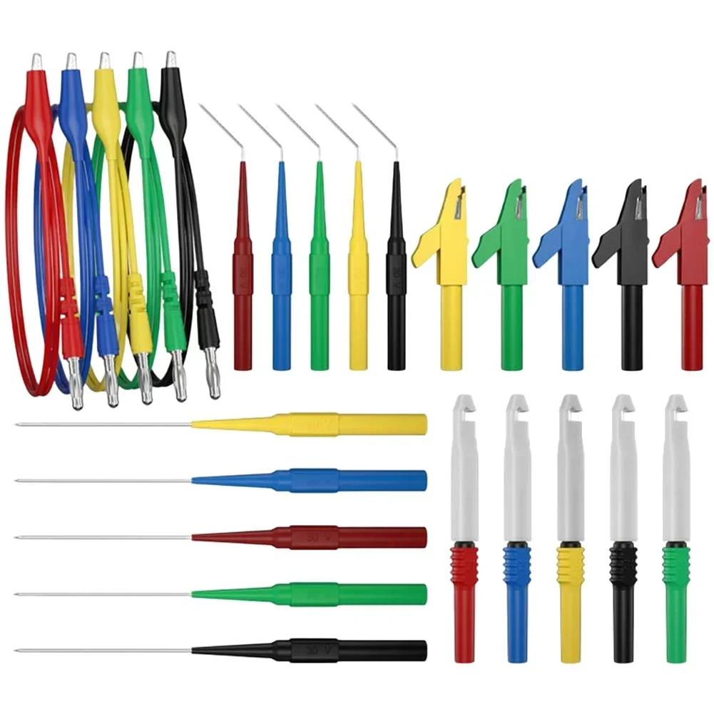 25pc Test Kit For Multimeter Versatile Probe Set For ALLIGATOR Clips For Tasks,Automotive Repair,Power Supply Testing,industrial