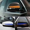 2 Stück Rennstreifen Aufkleber für Auto Rückspiegel Reflektierende Vinyl Aufkleber Dekoration Auto Styling Wasserdichte Aufkleber Auto Zubehör