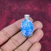 Äthiopischer Opal Anhänger Edelstein Schmuck, 925 Sterling Silber Anhänger, Geschenk für Frauen handgefertigter Anhänger