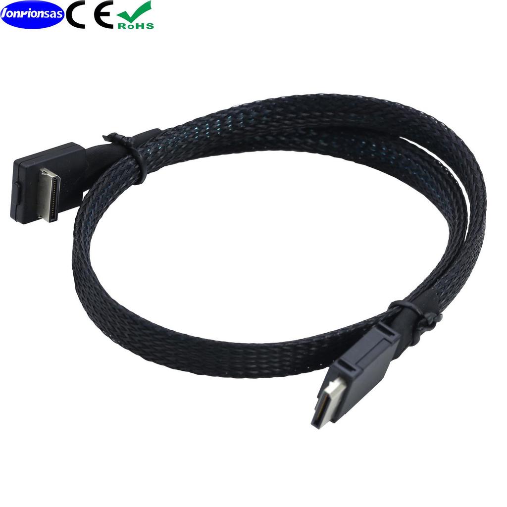 PCIe Oculink SFF-8611 42P zu SFF-8611 90° Hochgeschwindigkeits-Serverkabel