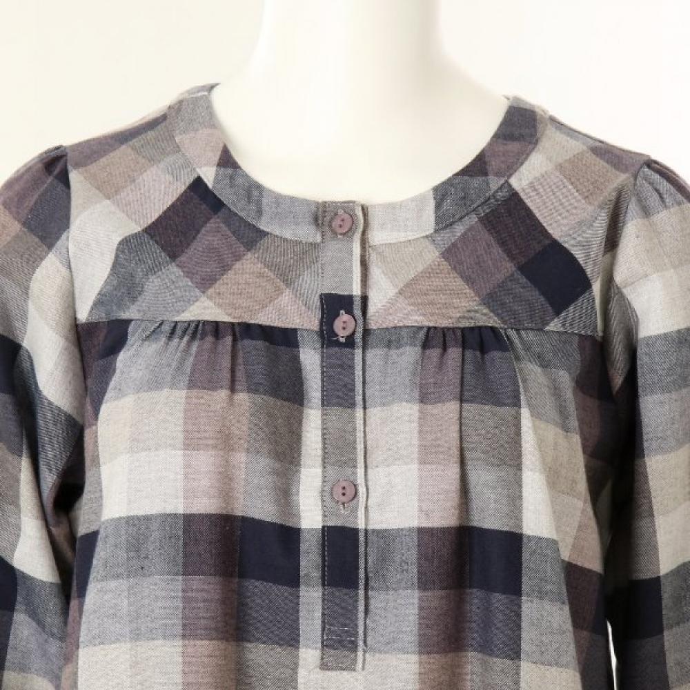 Wacoal Warm Cashmere Blend Cotton Flannel Check Dress Pajamas Wgn5485w 