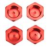 4pcs 1Celsius8 RC Hex Hub Nuts Dustproof Lightweight 17mm Aluminum Wheel Hex Drive Hub Adaptor