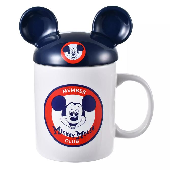 DISNEY Mickey Mouse Club 70th Anniversary Mug with Lid Japan NEW Disney Store