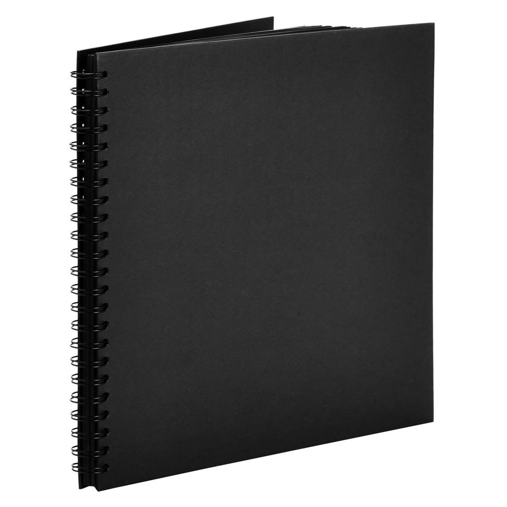 DIY Anniversary Scrapbook Photo Album Thick Paper Memory Book with 80 Pages Spirals Binding for Handmade Craft Projects