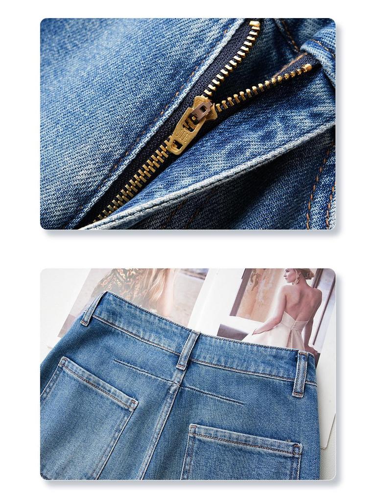 High Waist Women's Blue Harem Jeans - Spring/Summer 2025 Edition