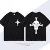ONE PIECE Derivados de Animação Barba Branca Edward·Newgate Camiseta de Manga Curta Estampada Moda Masculina Feminina Top Solto de Algodão