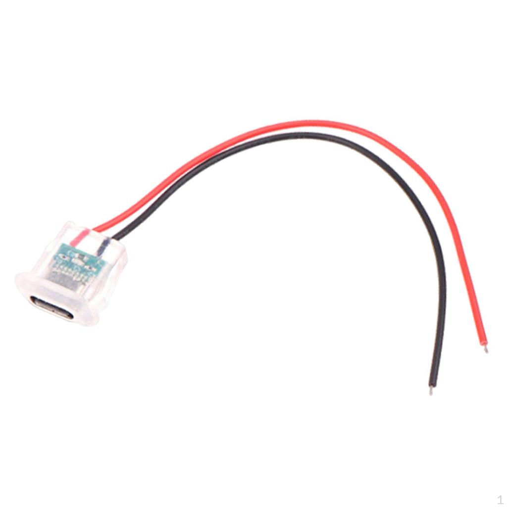 2-pin Cable for Female Chassis Type C, USB C Connector, Compact, Easy To Use, Waterproof