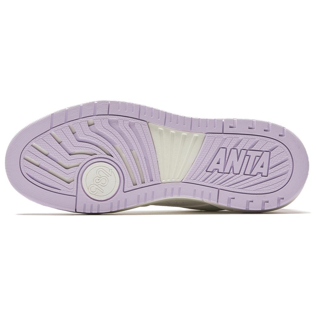 Anta 982 Slip Resistant Abrasion Resistant Low Top Skateboard Shoes Women's Ivory White 122548066-9