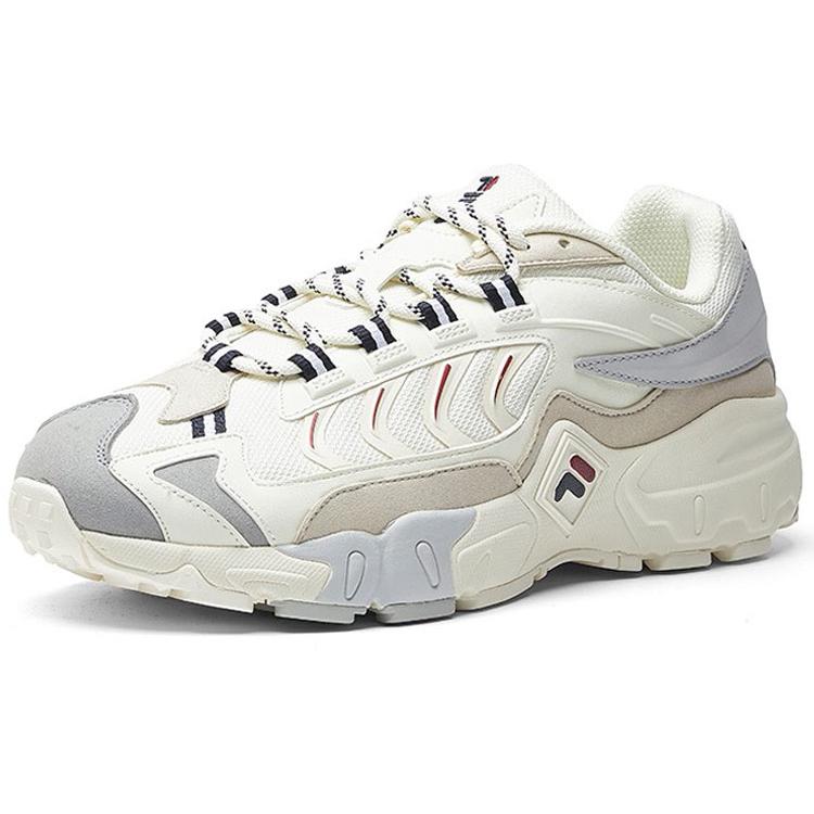 Fila Ravagement 1 Cushioning Low Top Casual Shoes Men's Cream Gray (Unisex) Casual Shoes F12M031127FVL