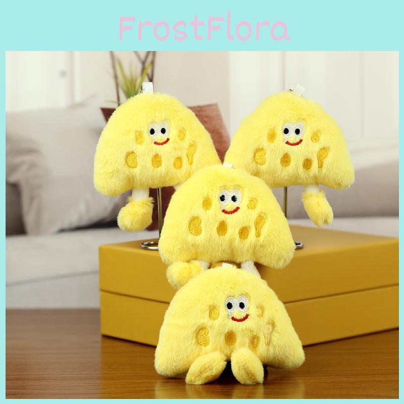 Unique Cheese Sandwich Plush Keychain Cute Soft Accessory Perfect For Couples