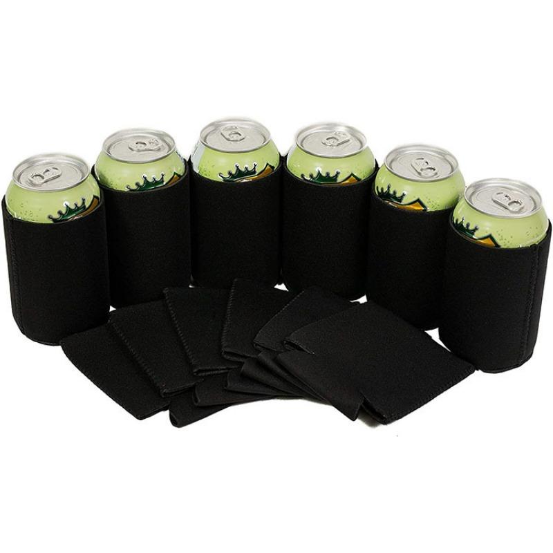 10pcs Beer Sleeves Camping Can Cup Soda Cover Neoprene Drink Cooler Portable Bottle Outdoor Sleeve for Party Wedding Birthday