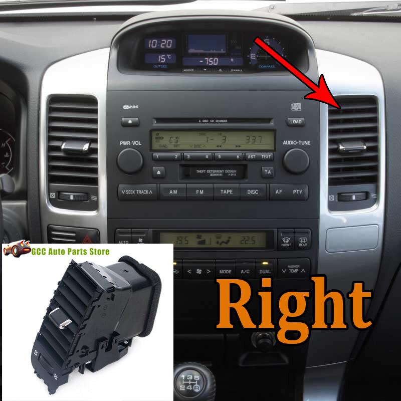 Для Toyota Land Cruiser Prado 120 Lexus GX470 2003-09 Правые вентиляционные решетки кондиционера