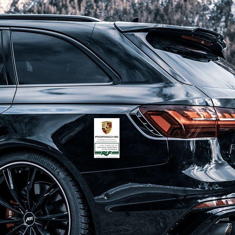 Para Porsche JDM adesivo de carro Cayenne Macan Panamera para-brisa dianteiro adesivo eletrostático adesivo decorativo personalizado